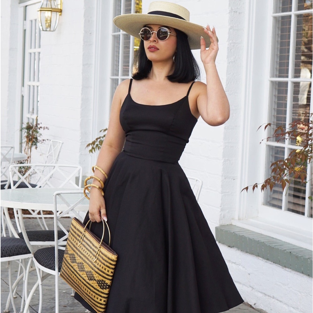 Peggy Circle Dress in Black